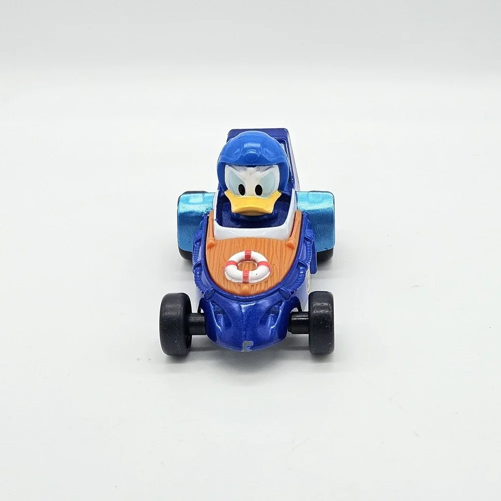 Disney Donald Duck Diecast Toy Car Mattel 2016 Blue Racing Hot Rod #3 Loose